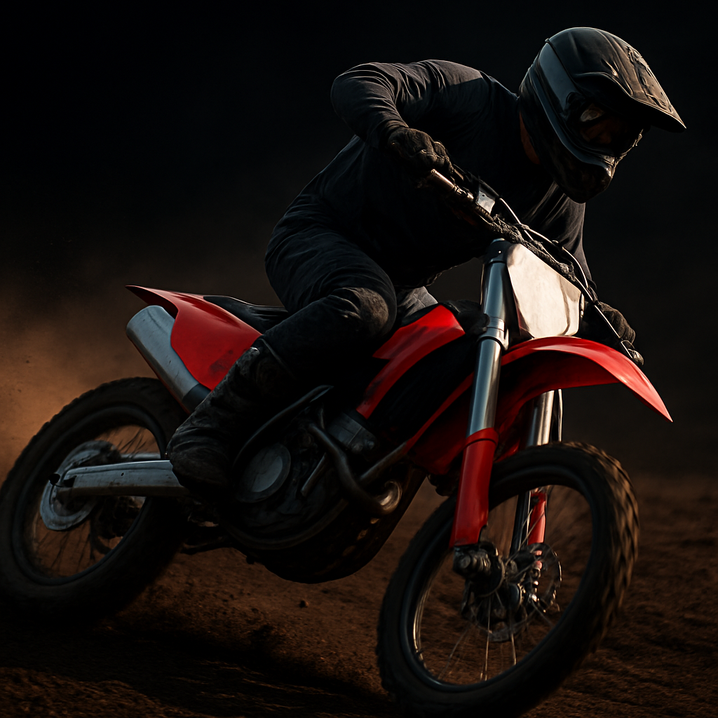 Motorcycle front fork bottoming out under hard braking — the consequence of poor suspension setup